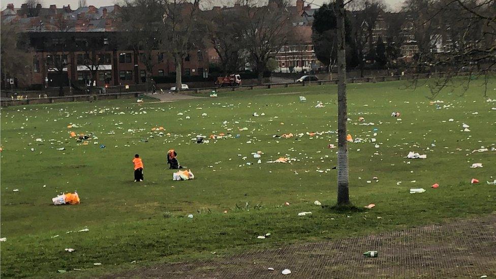 Forest Recreation Ground litter