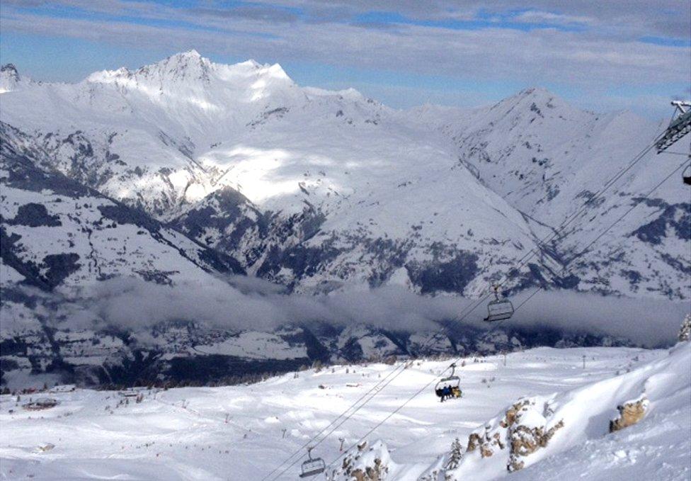 French Alps near Mont Blanc