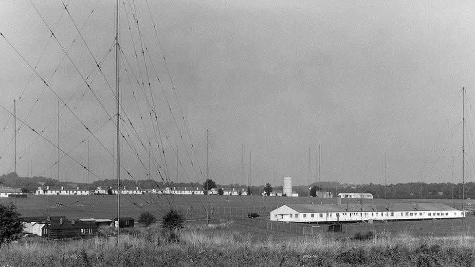 Antenna field at Flowerdown, near Winchester.