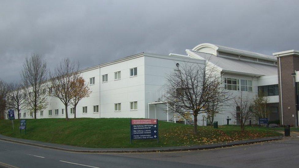 Glan Clwyd Hospital in Bodelwyddan