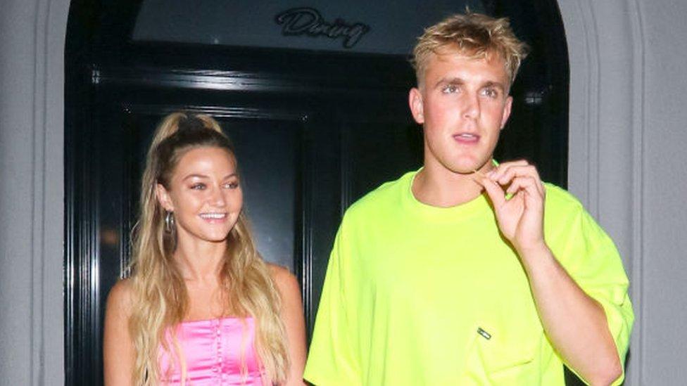 Erika Costell and Jake Paul