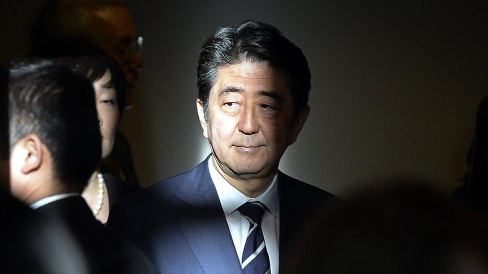 Japanese prime minister Shinzo Abe