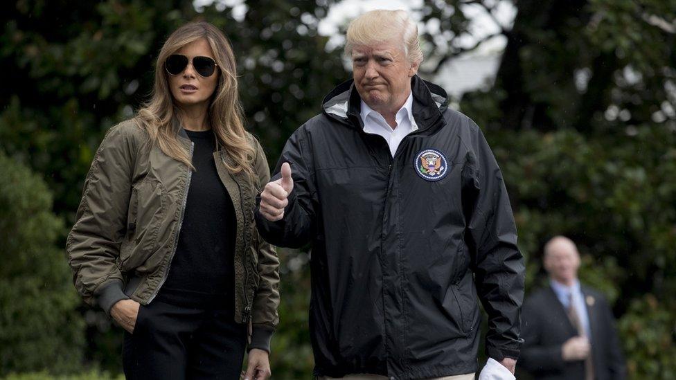 Image shows Donald Trump and First Lady Melania Trump.