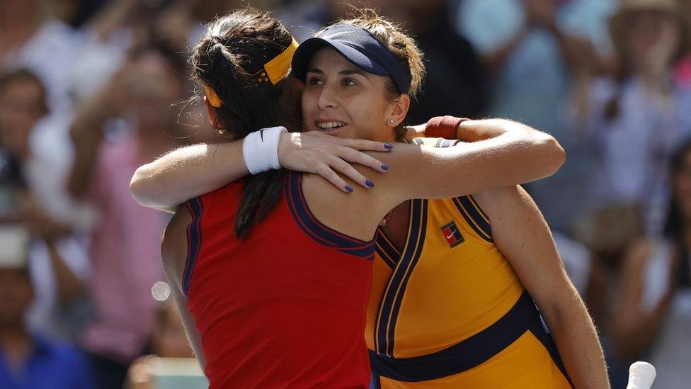 Emma Raducanu and Belinda Bencic