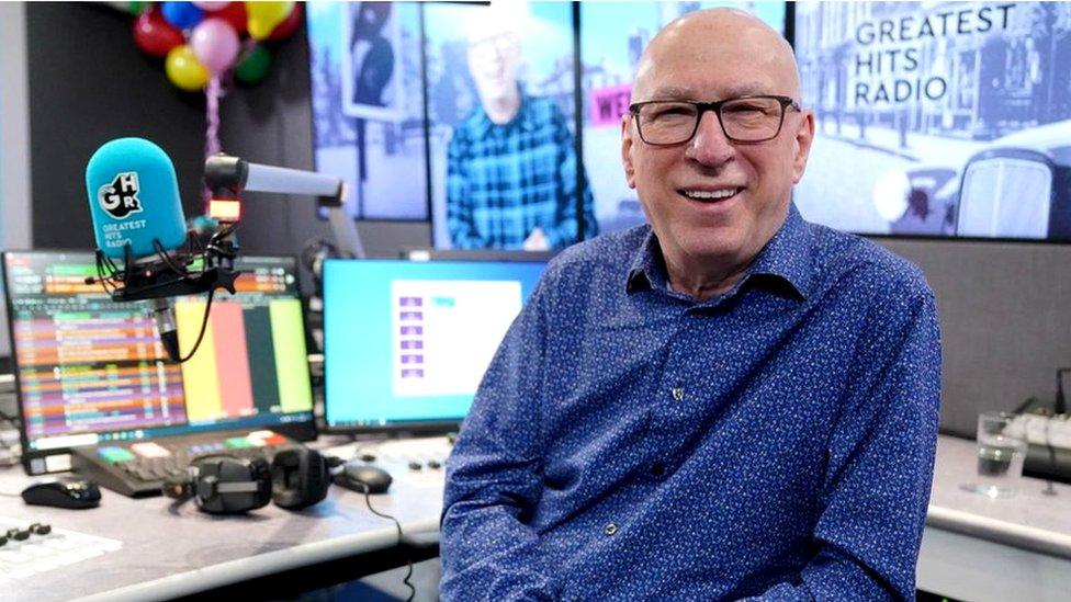 Ken Bruce in his Greatest Hits Radio studio