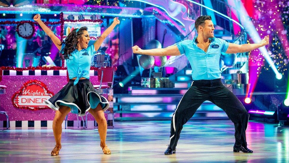 Janette Manrara and Mark Wright on the dance floor