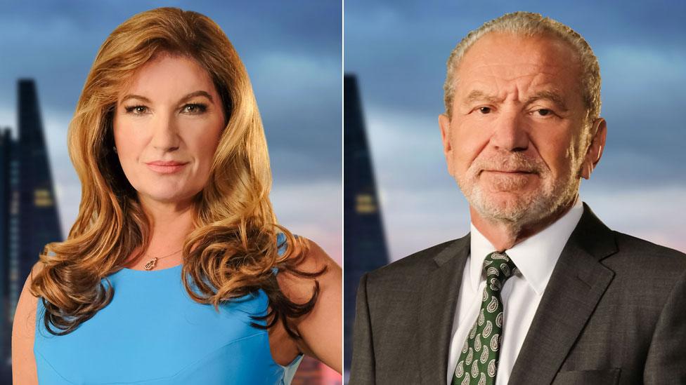 Karren Brady and Lord Sugar