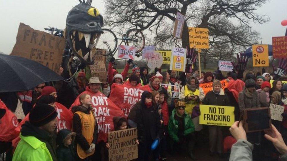 Fracking protest