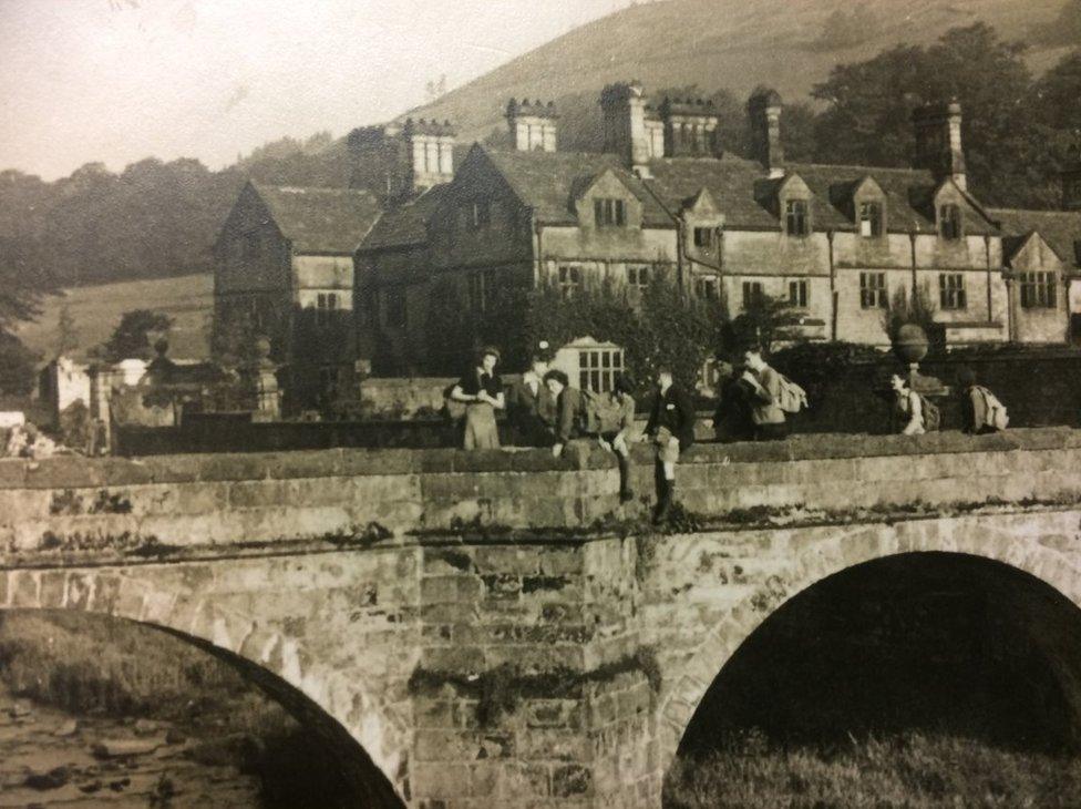 Young people gather at Ouzeldon Bridge