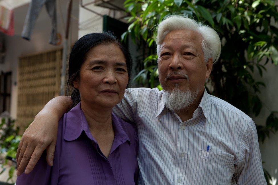 Nguyen Thi Van, seen here with husband Pham