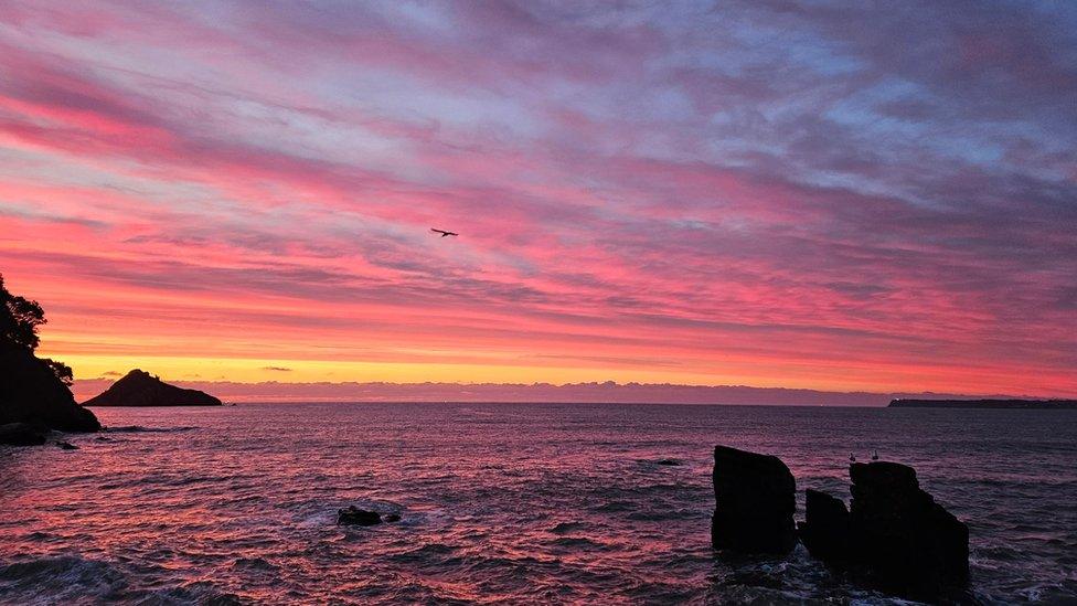 The sunrise over Torquay