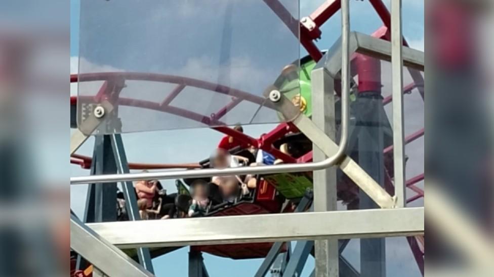 Rocket Coaster ride at Southport Pleasureland