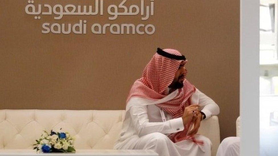 Saudi in Saudi Aramco's offices