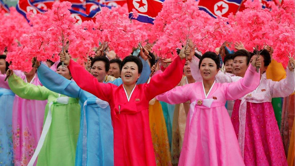 People react as they see North Korean leader Kim Jong Un