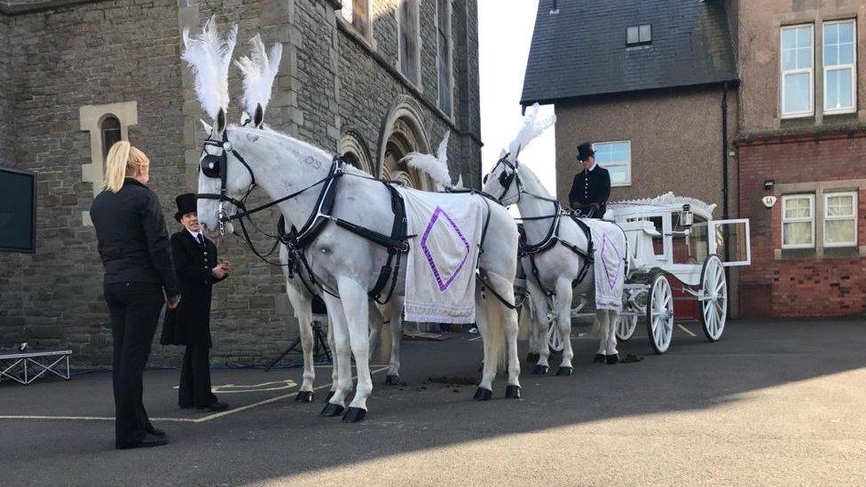 Horse drawn hearse