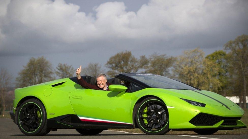 Willie Rennie in supercar