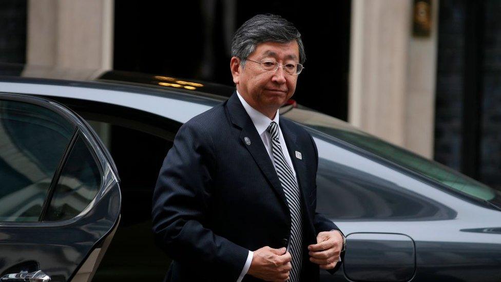 Koji Tsuruoka arrives at Number 10