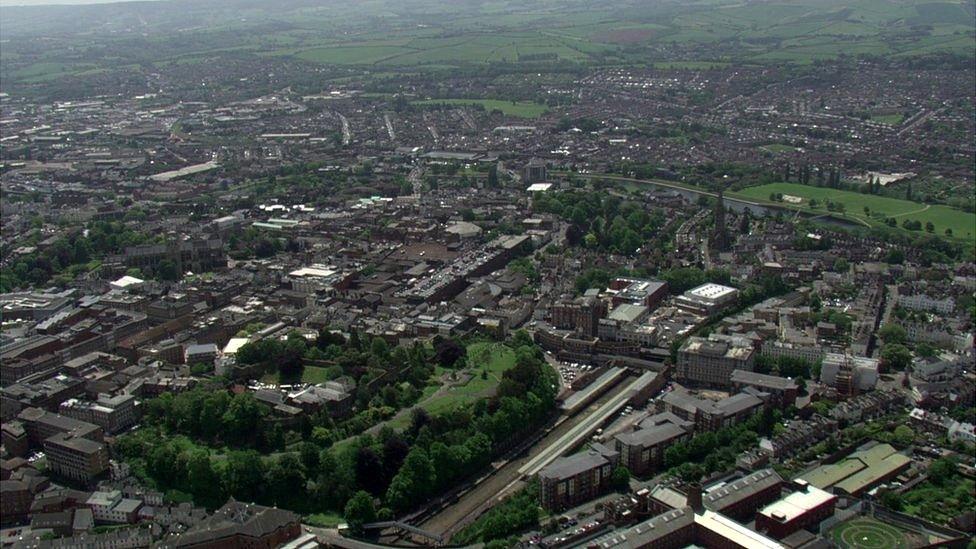 Exeter aerial view