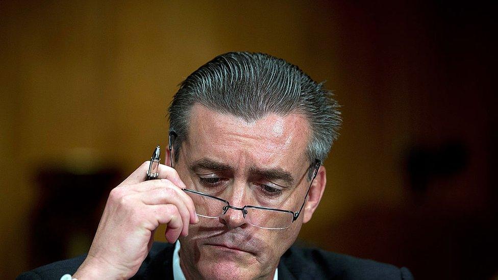 Richard Olson testifies before the Senate Foreign Relations Committee on Capitol Hill July 31, 2012 in Washington, DC