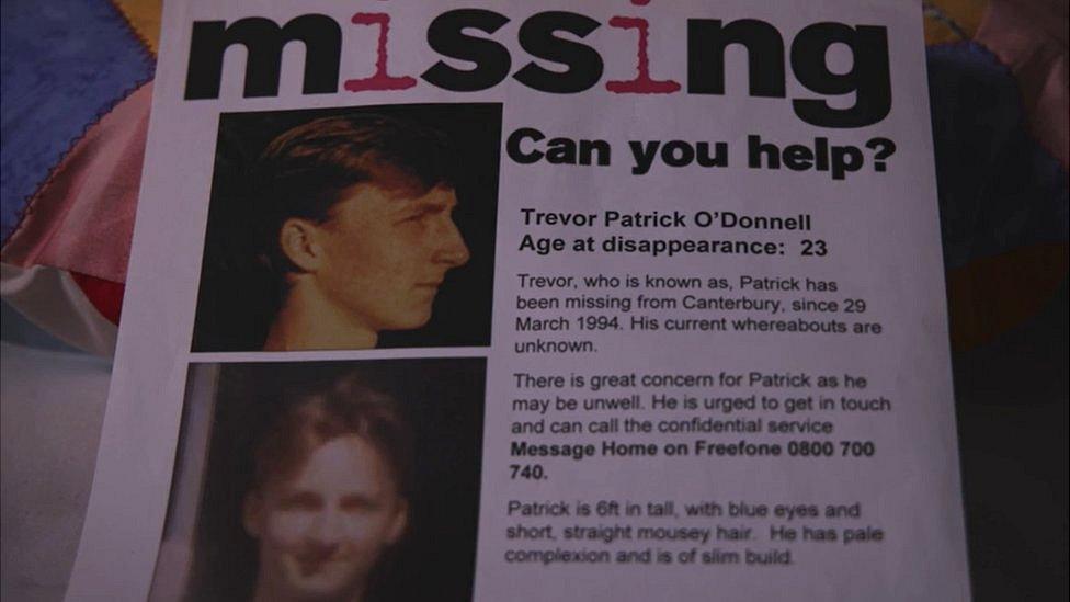 Missing person poster