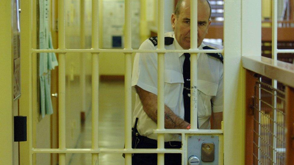 A prison officer at HMP Belmarsh