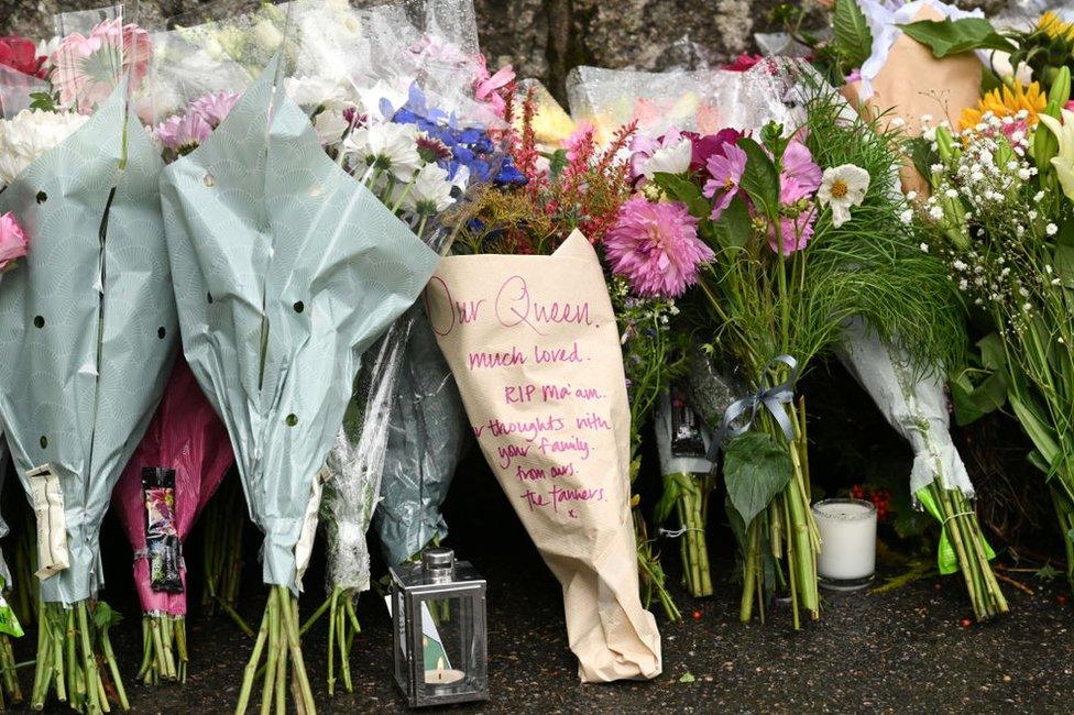 Tributes at Balmoral