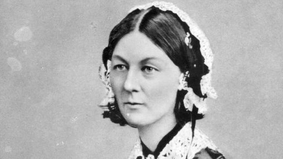 Black and white photograph of Florence Nightingale