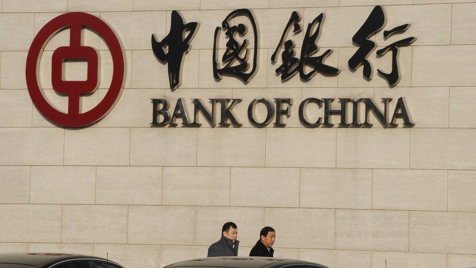 Bank of China sign