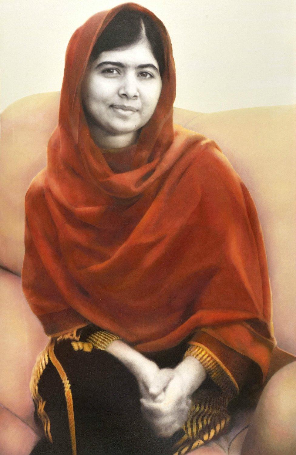 Painting of Malala Yousafzai