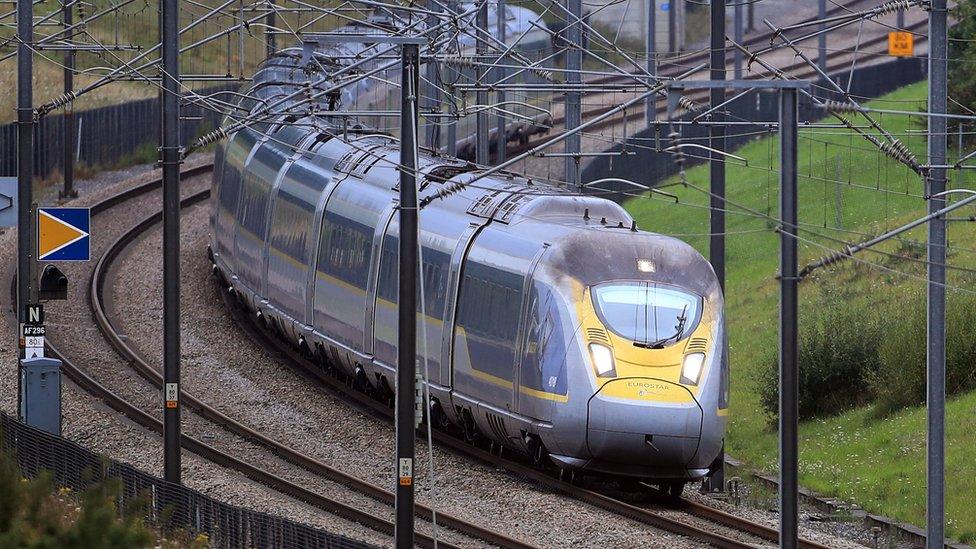 A Eurostar train