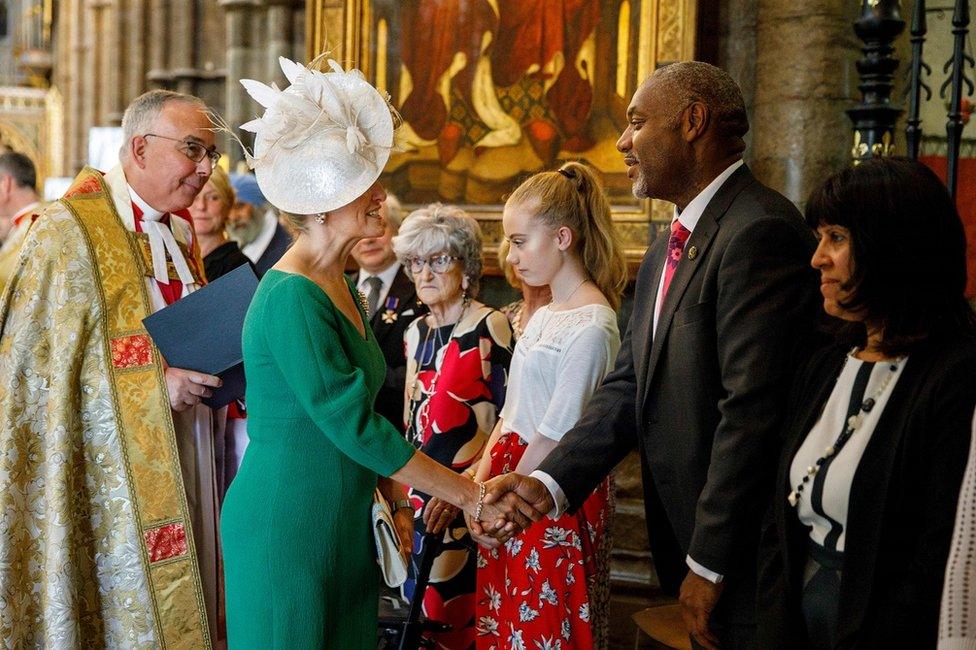 Sophie, Countess of Wessex, meets Dr Martin Griffiths, an NHS trauma surgeon