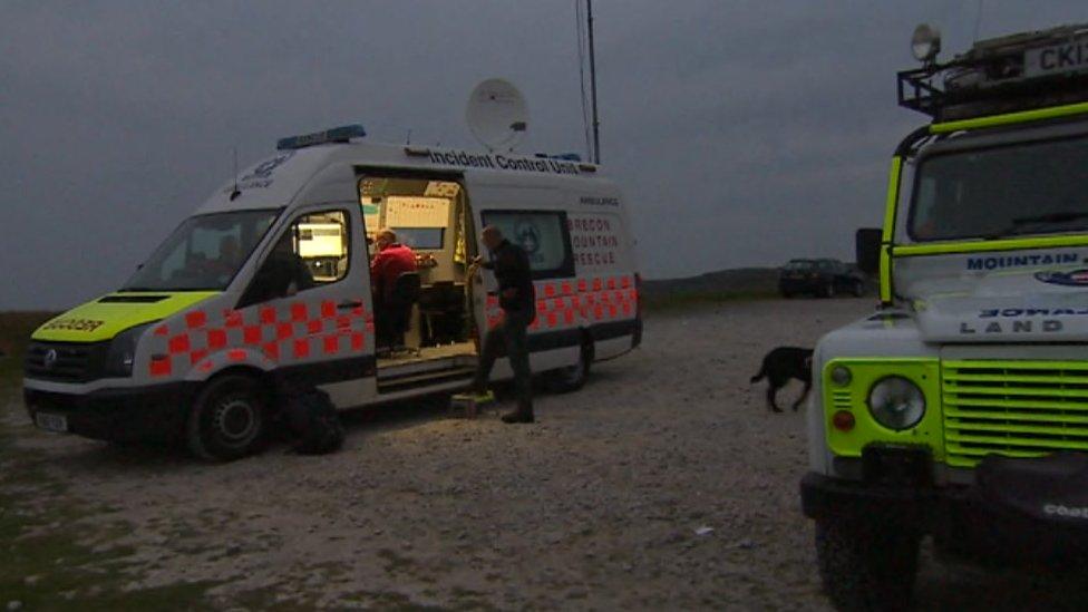 Brecon mountain rescue incident control unit van