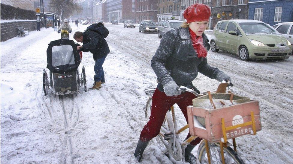 Snow in Copenhagen