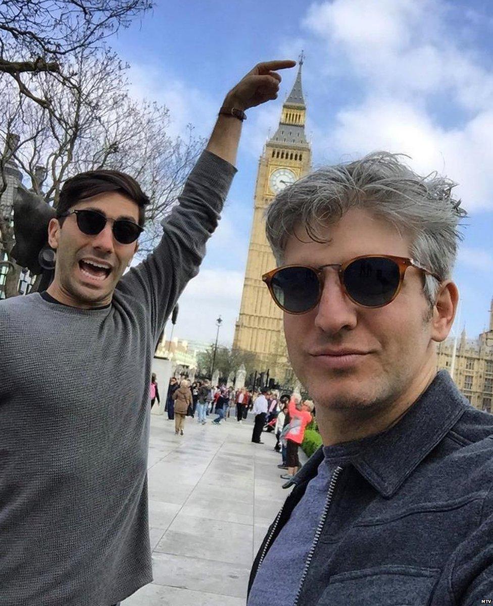 Nev and Max hanging out in London