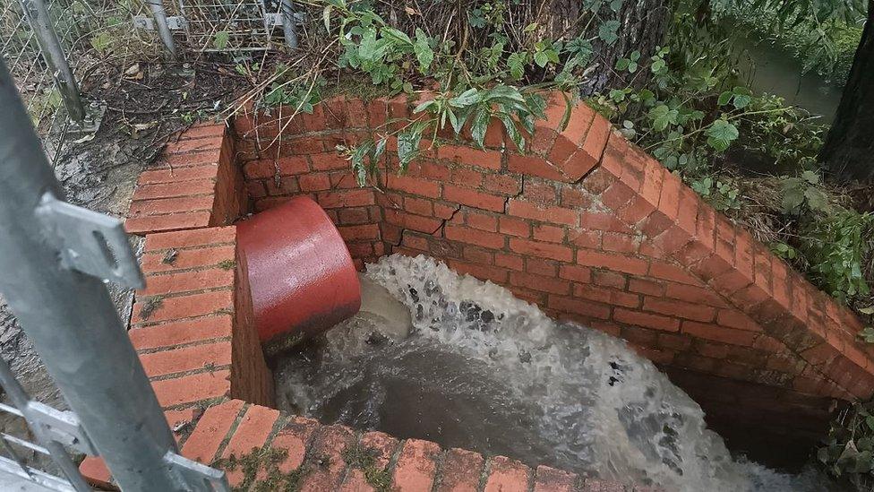 Storm overflow in Strensall