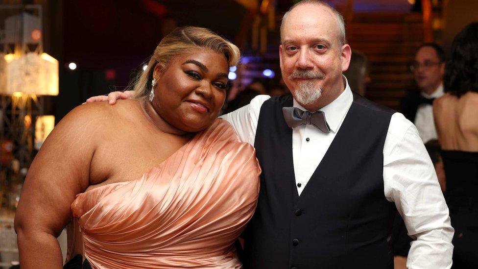 Da'Vine Joy Randolph and Paul Giamatti