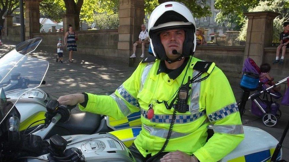 PC Briggs on bike