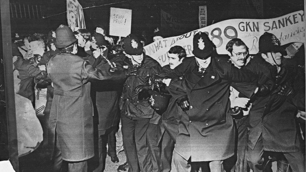 Demonstrators at GKN Sankey, Telford