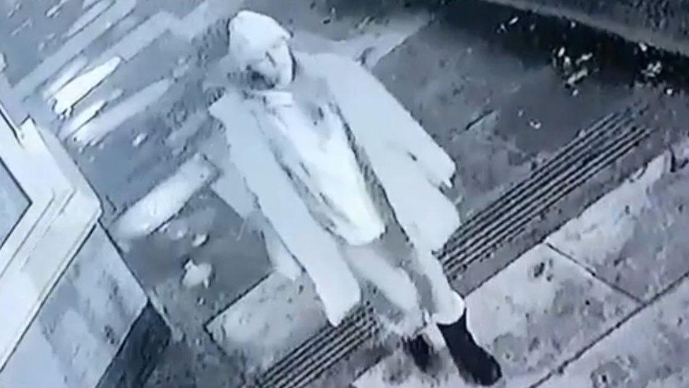 CCTV footage showing Natalie Jenkins on 10 December in Middlesbrough