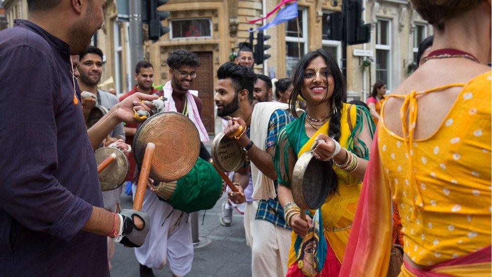 Festival dancers