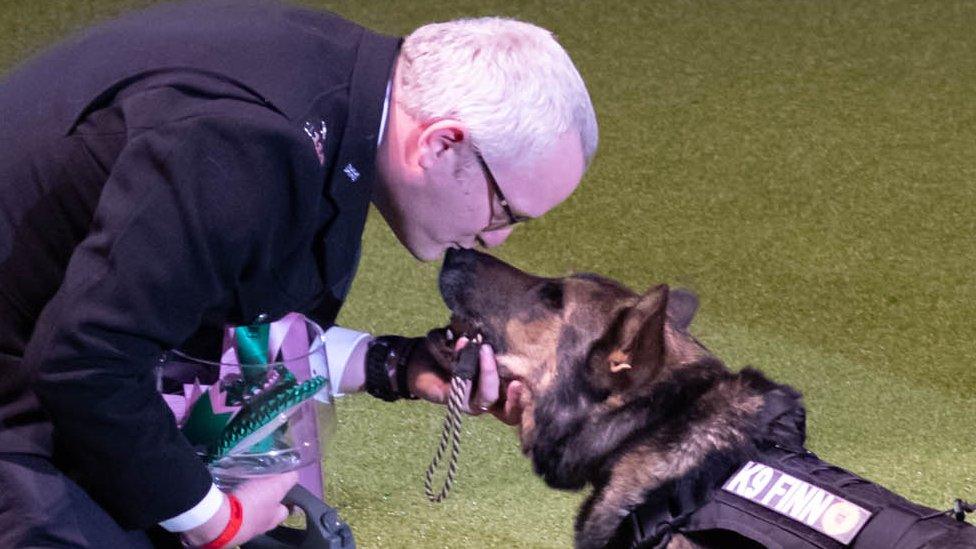 PC Dave Wardell and Finn