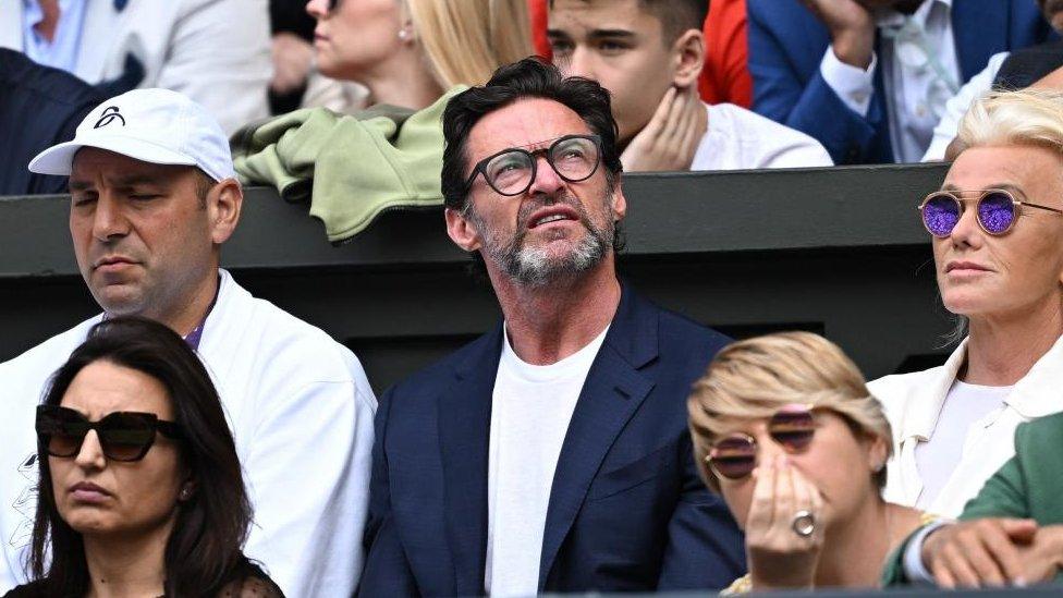 Hugh Jackman at Wimbledon