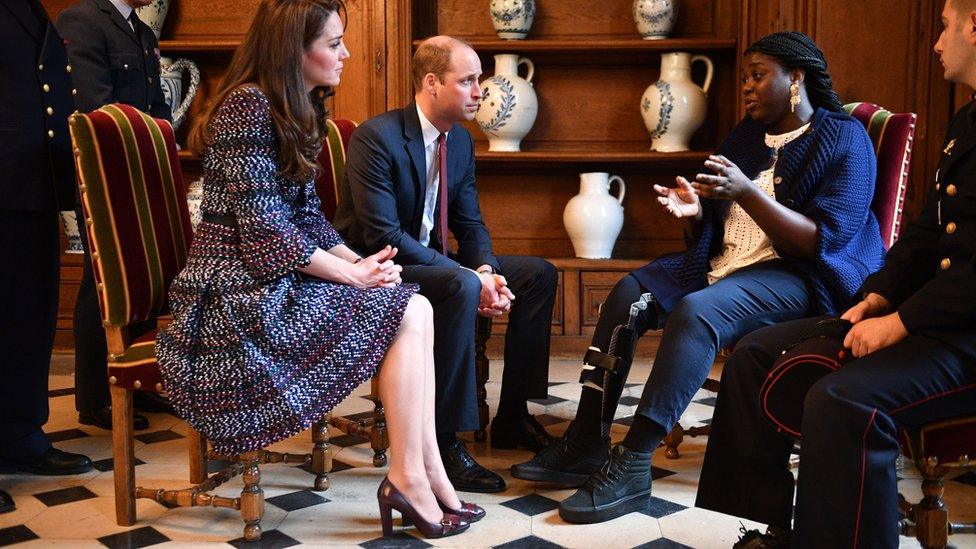 The Duke and Duchess of Cambridge at Le Invalides