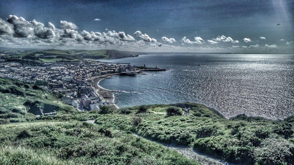 Paul Davies took this shot of clouds along the coast near Aberystwyth