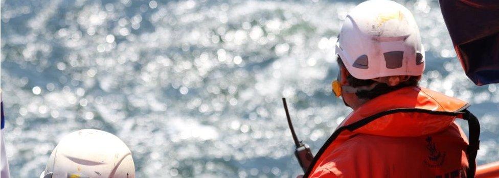 Maritime rescue teams off Morocco