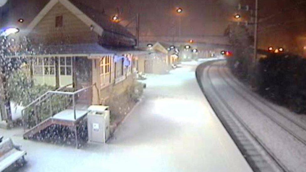 Snow blanketed the Blue Mountains in New South Wales