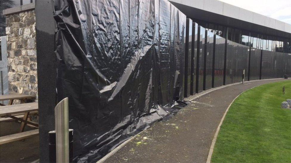 In April 2017 vandals threw paint over the memorial in Glasnevin Cemetery