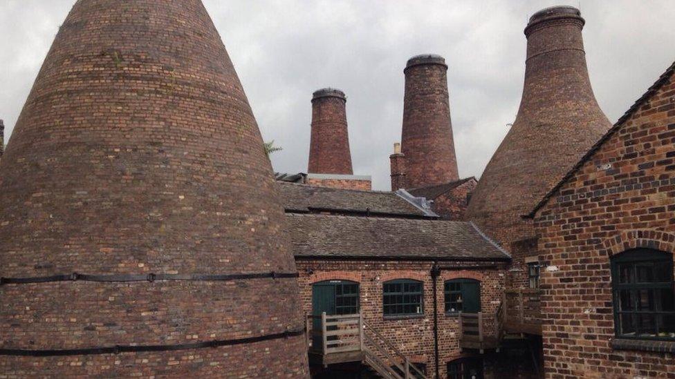 Bottle kilns in Stoke-on-Trent