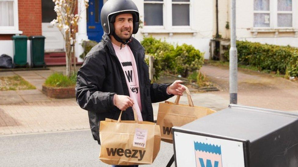 Weezy delivery man