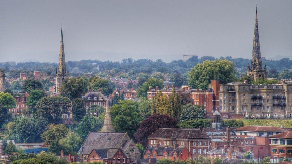 Shrewsbury skyline